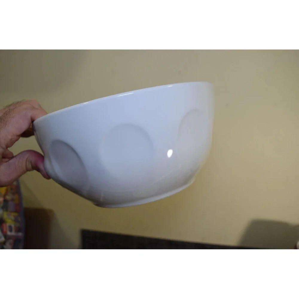 2 Tassen 58 Products Serving Bowls White Porcelain Funny Faces Germany NEW